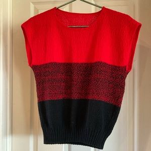 Color block sweater vest